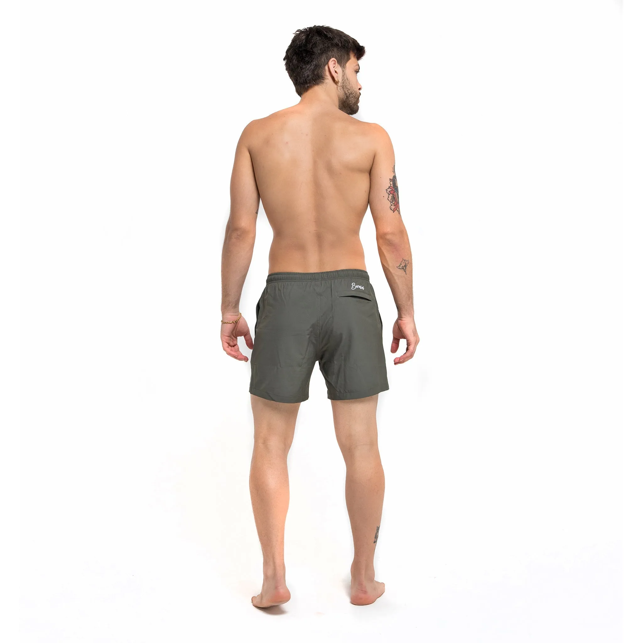 Performance Gym Short   Compression Liner - Green