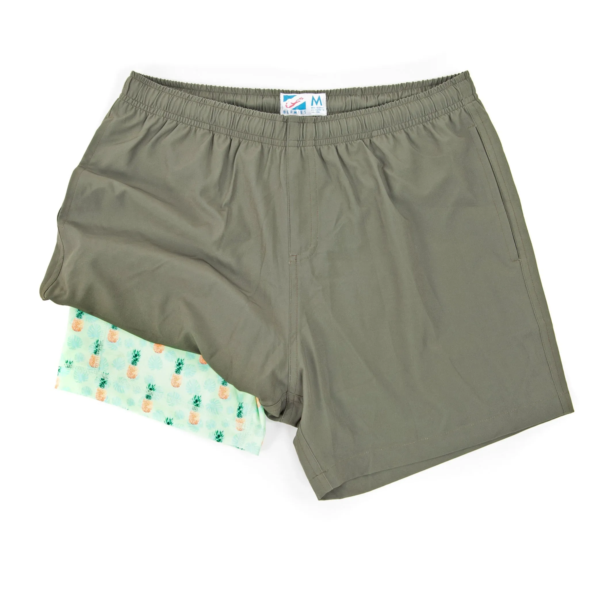 Performance Gym Short   Compression Liner - Green