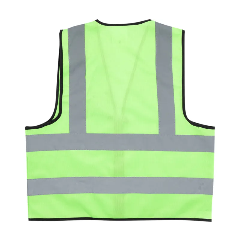 PIONEER SAFETY Vest Reflective Fluorescent Lime Small Zip/Pocket
