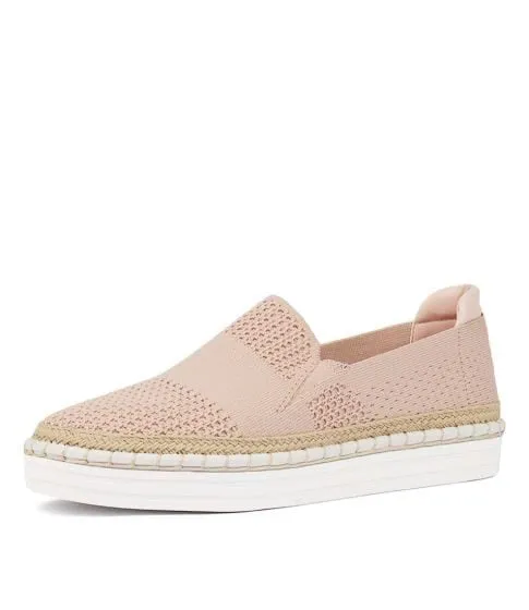 Queen Slip on Sneakers - Rose Quartz Knit