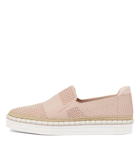Queen Slip on Sneakers - Rose Quartz Knit
