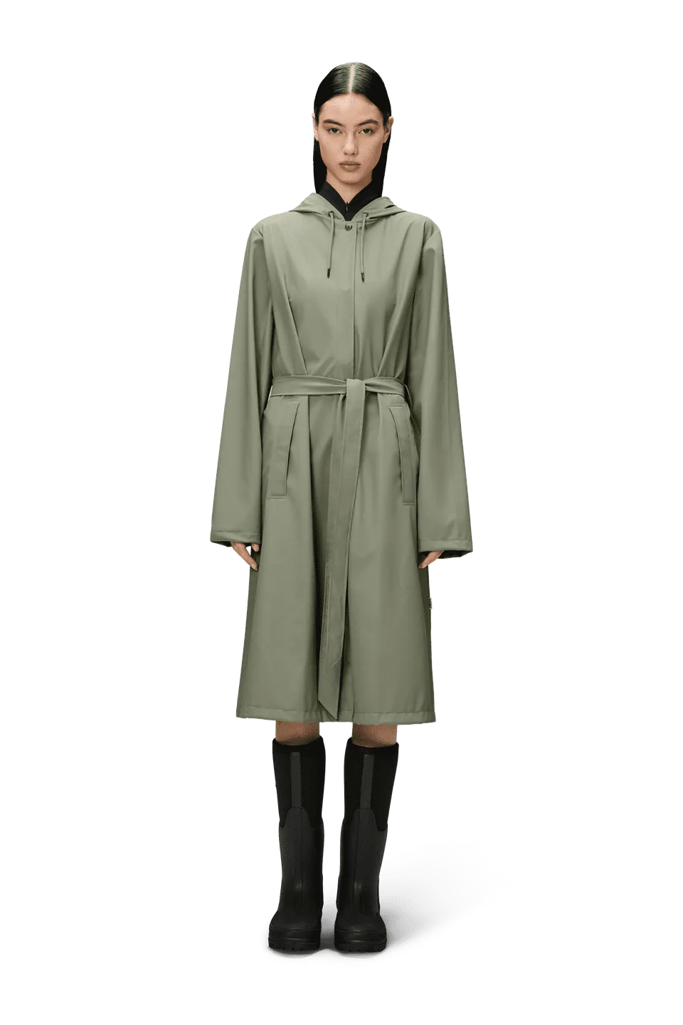 Rains - A-Line Longer Jacket Drift