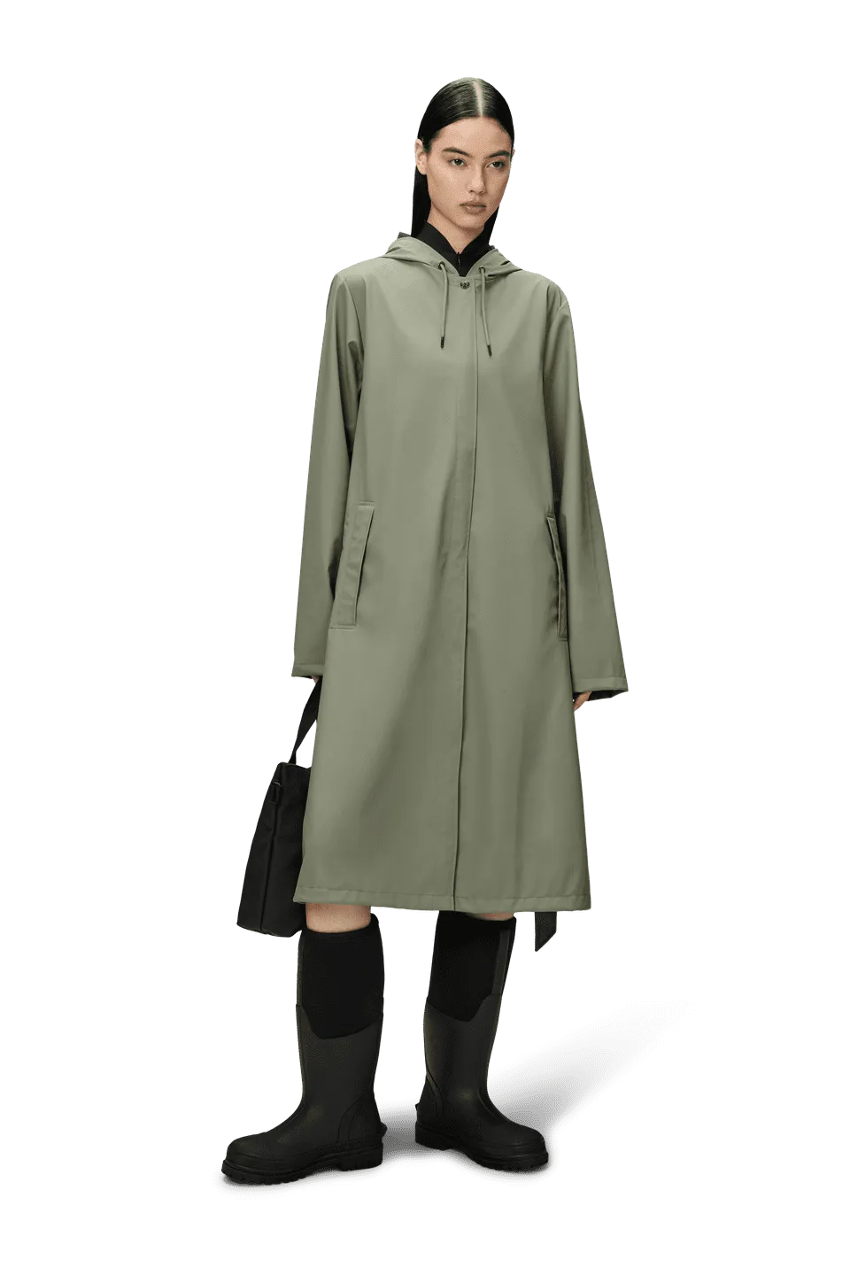 Rains - A-Line Longer Jacket Drift