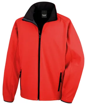 Red/Black - Core printable softshell jacket