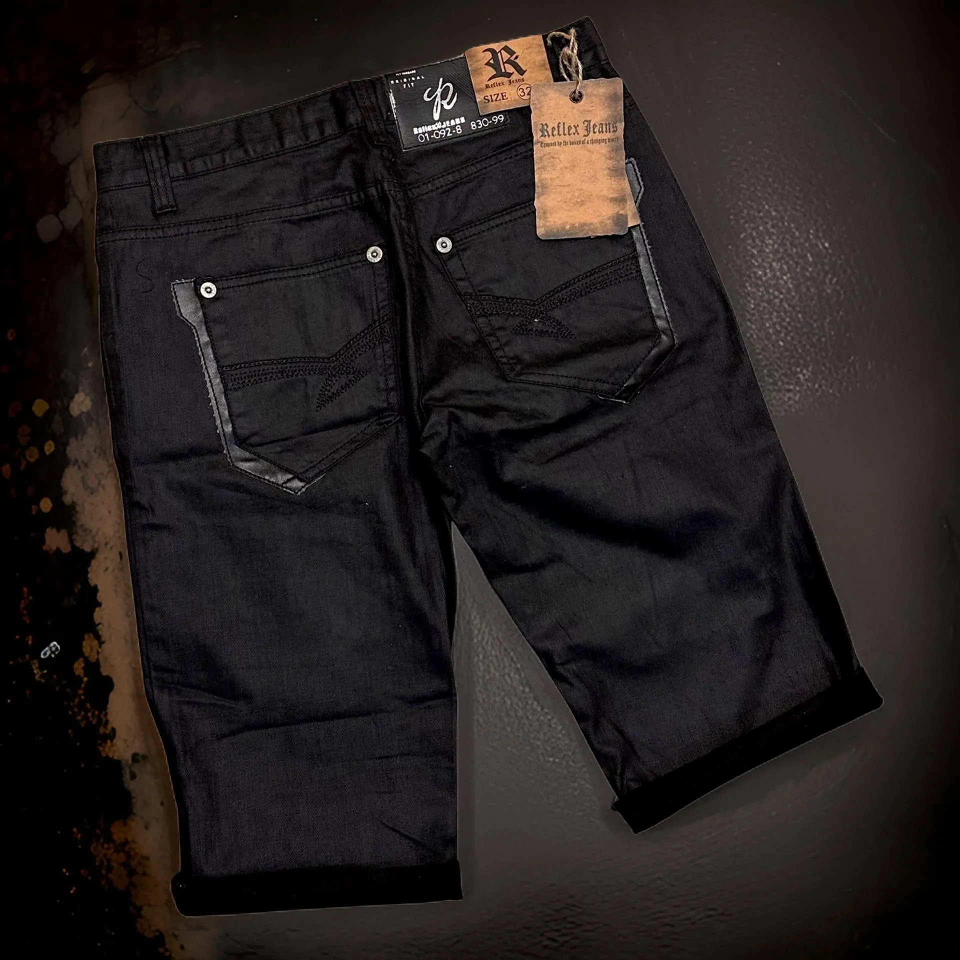 *REFLEX* DENIM SHORTS WAIST 32”