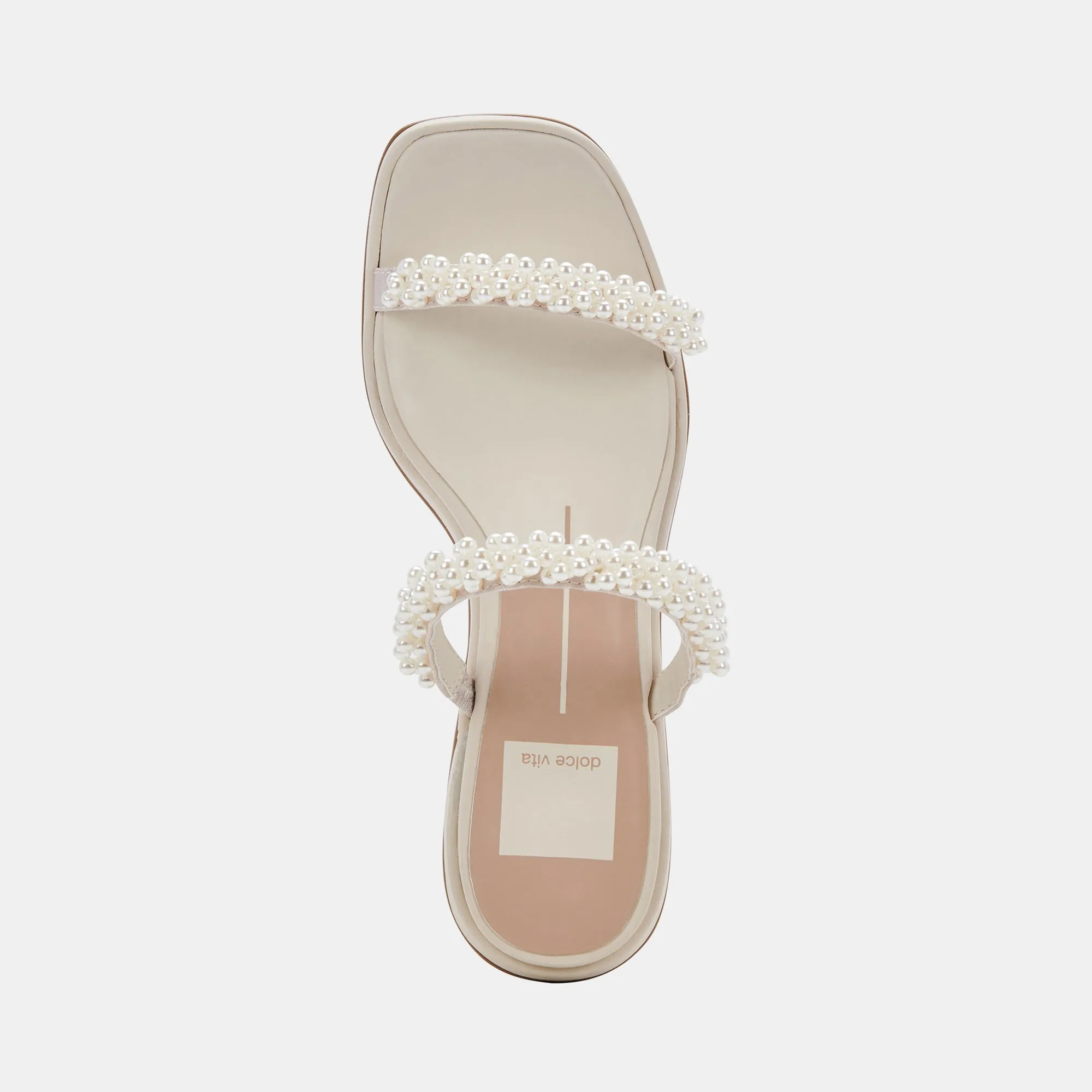 RIVER PEARL WIDE HEELS VANILLA PEARLS - re:vita