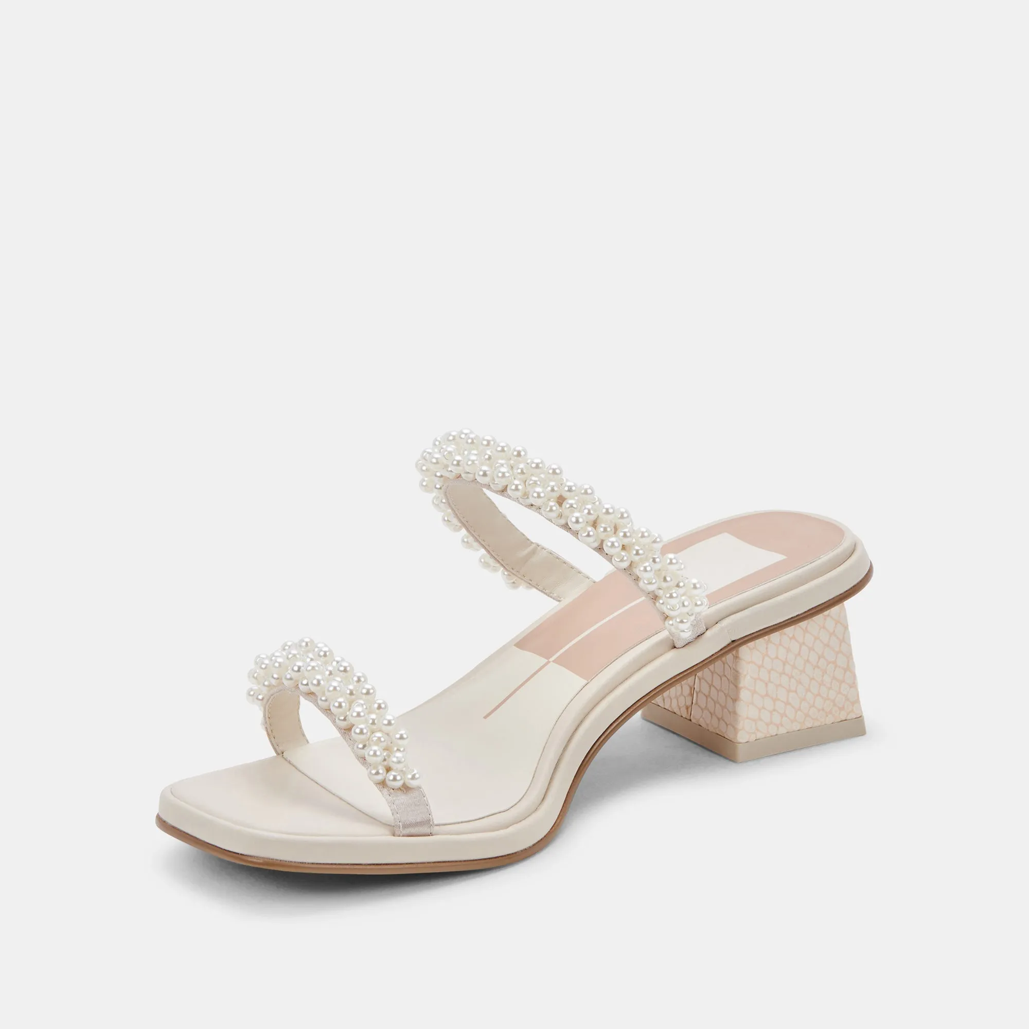 RIVER PEARL WIDE HEELS VANILLA PEARLS - re:vita