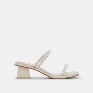 RIVER PEARL WIDE HEELS VANILLA PEARLS - re:vita