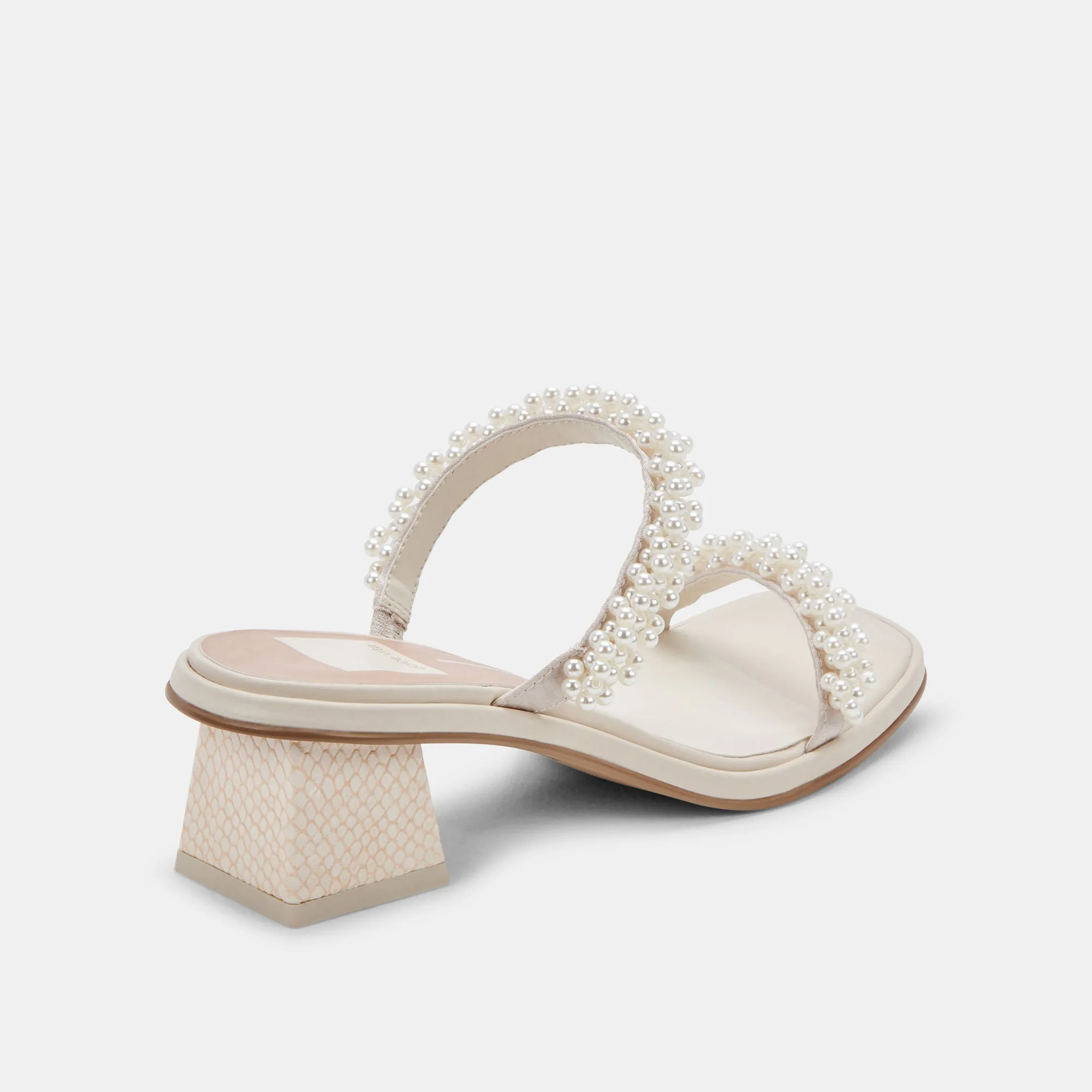 RIVER PEARL WIDE HEELS VANILLA PEARLS - re:vita