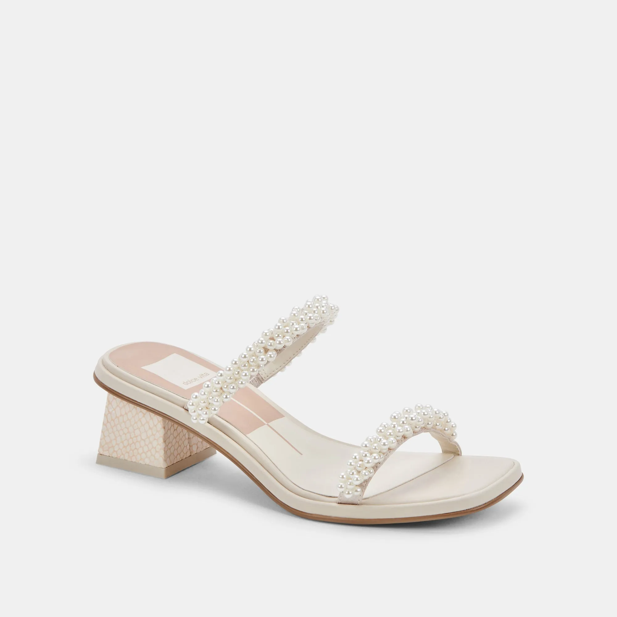 RIVER PEARL WIDE HEELS VANILLA PEARLS - re:vita
