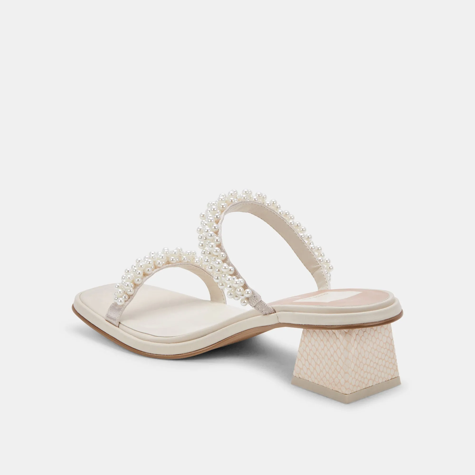 RIVER PEARL WIDE HEELS VANILLA PEARLS - re:vita