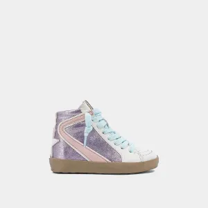 ROONEY METALLIC PURPLE TODDLER SNEAKERS