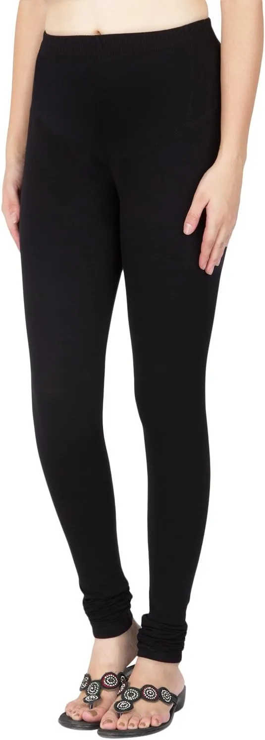 SARJANA HANDICRAFTS Women Cotton Churidar Leggings Authentic Casual Yoga Pants