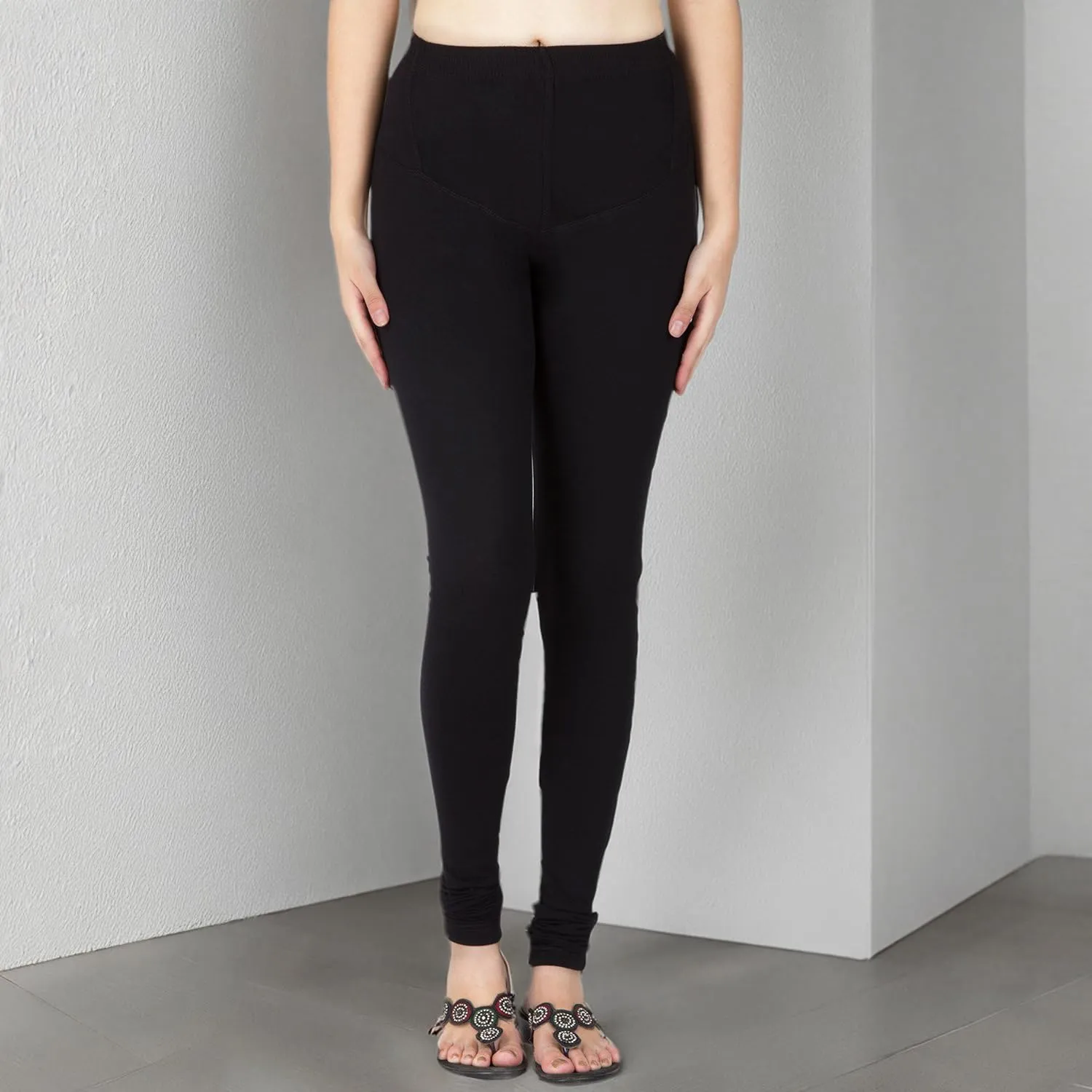 SARJANA HANDICRAFTS Women Cotton Churidar Leggings Authentic Casual Yoga Pants