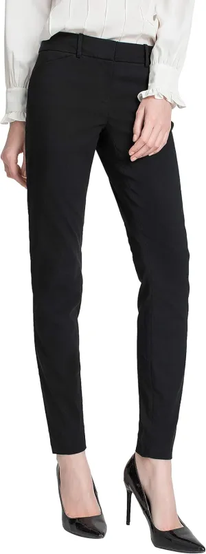 SATINATO Women's Casual Work Pants Skinny Slacks Leggings Comfort Mid Rise