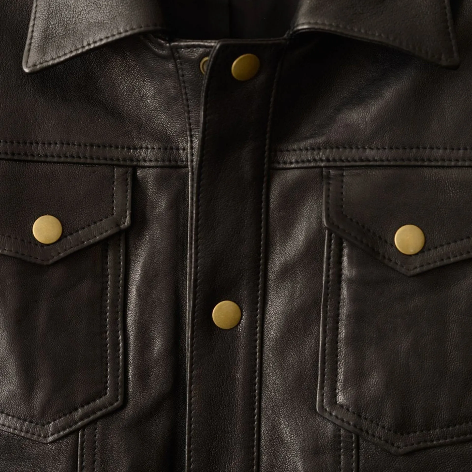 Savas Black Oiled Lamb Denham Jacket