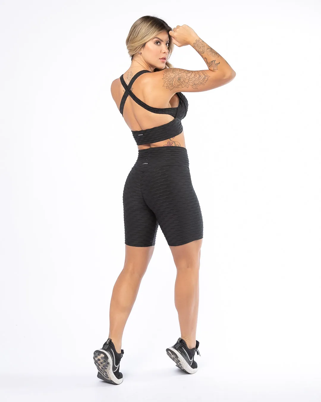 Scrunch Booty V-Waist Bike Shorts