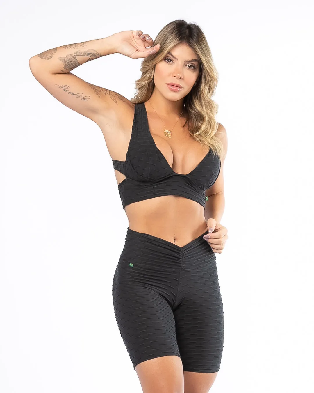 Scrunch Booty V-Waist Bike Shorts
