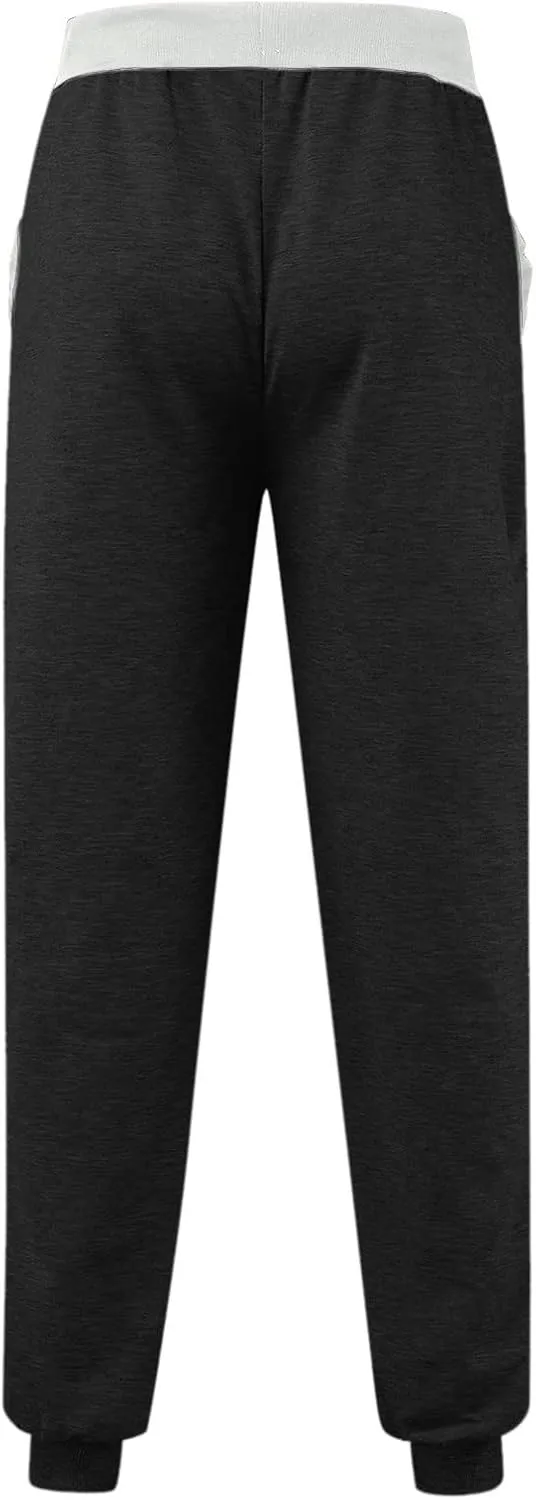 sdbrld Sweatpants For Men Mens Cotton Sport Joggers Solid Drawstring Cargo Pants Trendy Hiking Running Sweatpants Trousers