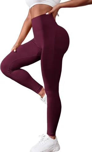 SHENHE Women's Fishnet Seamless High Waisted Tummy Control Workout Leggings Pants