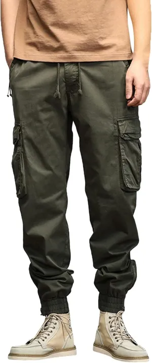 Sweatpant for Men with Pockets Loose Sweatpant 2023 Outdoor Autumn Men's Cargo Casual Pants Plain Color Joggers Men's