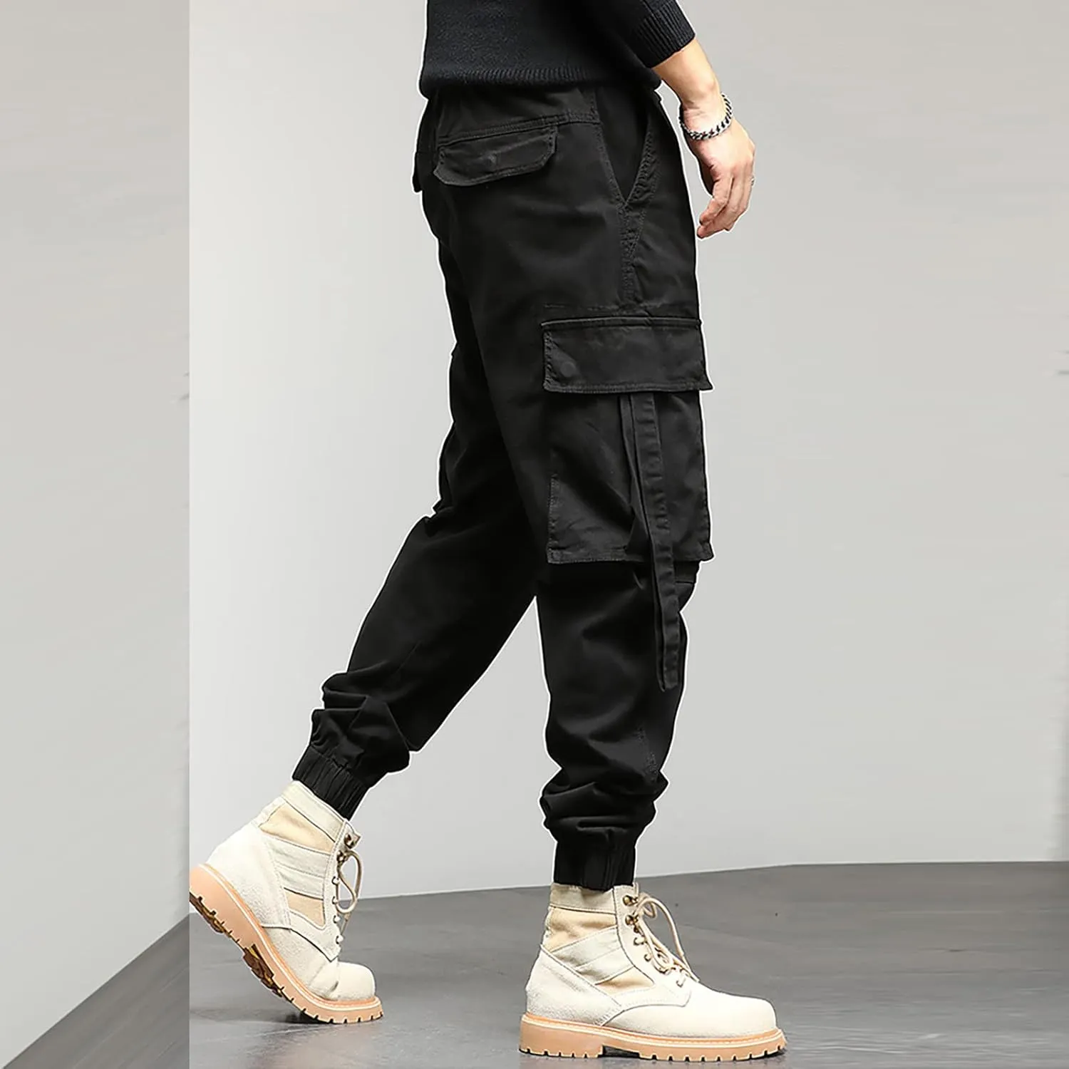 Sweatpant for Men with Pockets Waist Trousers Streetwear Work Pant Athletic Sweatpants with Pockets Men Joggers Pants