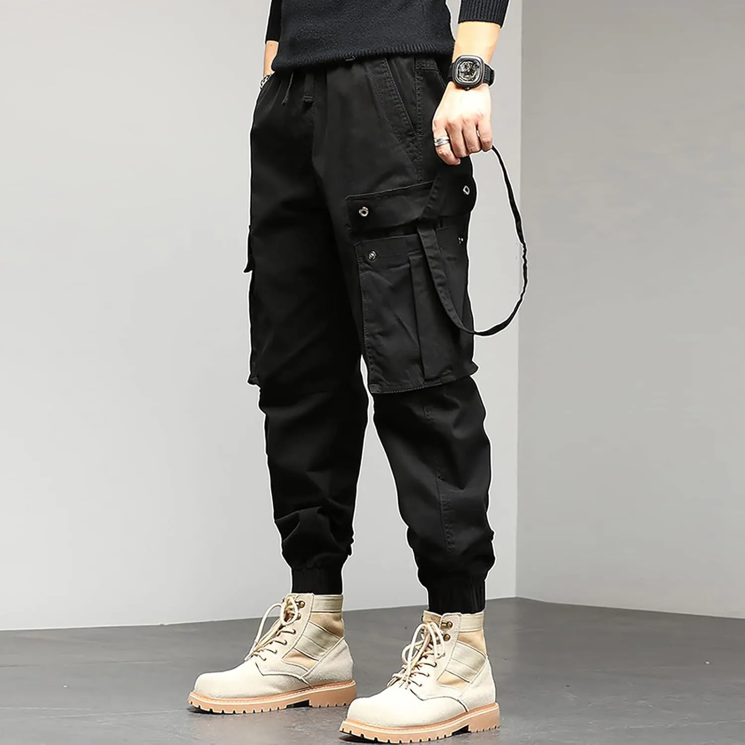 Sweatpant for Men with Pockets Waist Trousers Streetwear Work Pant Athletic Sweatpants with Pockets Men Joggers Pants