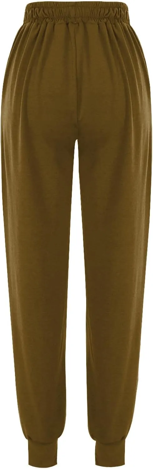 Sweatpants for Women with Pockets Stretch High Waist Jogger Sweat Pants Loose Fit Casual Lightweight Workout Trousers