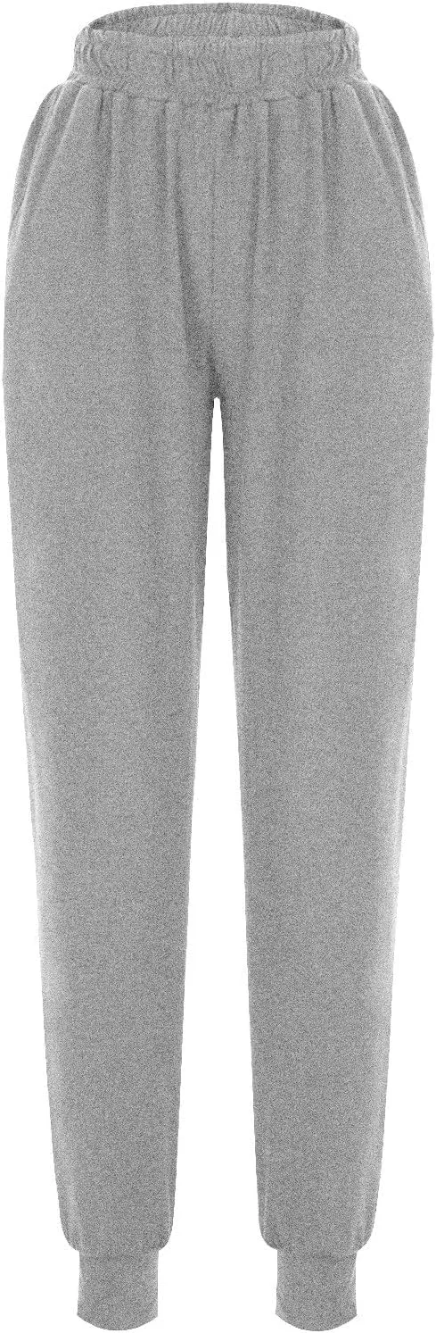 Sweatpants for Women with Pockets Stretch High Waist Jogger Sweat Pants Loose Fit Casual Lightweight Workout Trousers