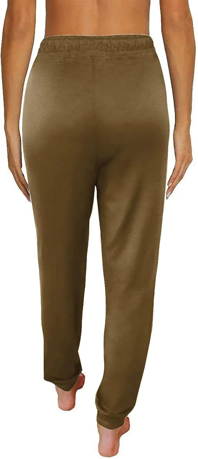 Sweatpants for Women with Pockets Stretch High Waist Jogger Sweat Pants Loose Fit Casual Lightweight Workout Trousers