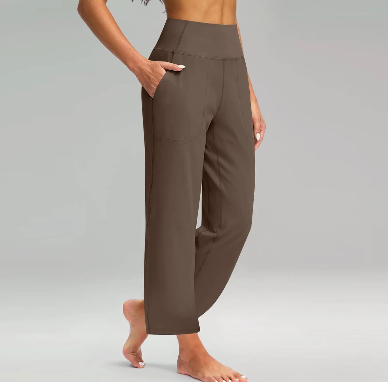 Sweatpants Women, High Waisted Casual Trousers Sweatpants Trendy Pants with Pockets Workout