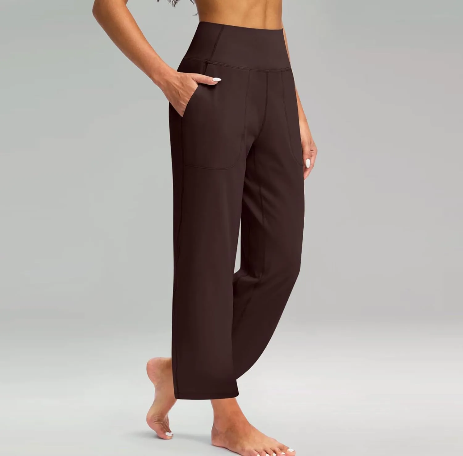 Sweatpants Women, High Waisted Casual Trousers Sweatpants Trendy Pants with Pockets Workout