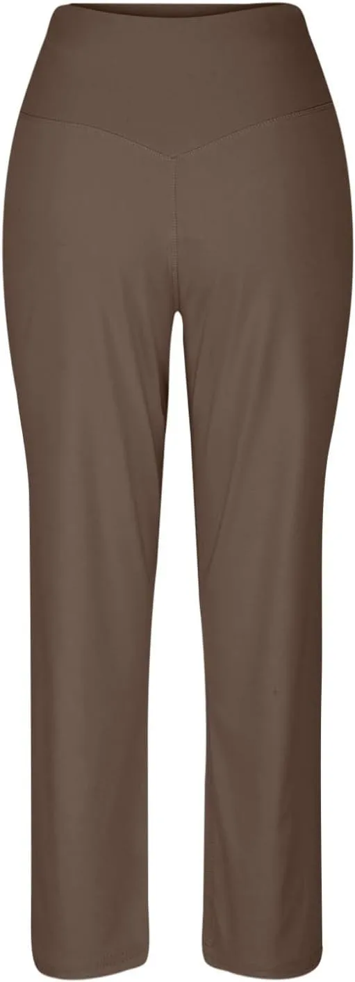 Sweatpants Women, High Waisted Casual Trousers Sweatpants Trendy Pants with Pockets Workout