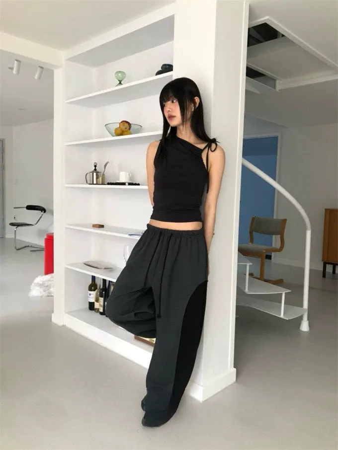 Tanisha One-Shoulder Drawstring Camisole Top
