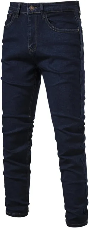 Thatrich Skinny Jeans for Men Low Stretch Slim Fit Wash Denim Jeans Casual Fashion Pants Streetwear Outdoor Straight Fit Pant