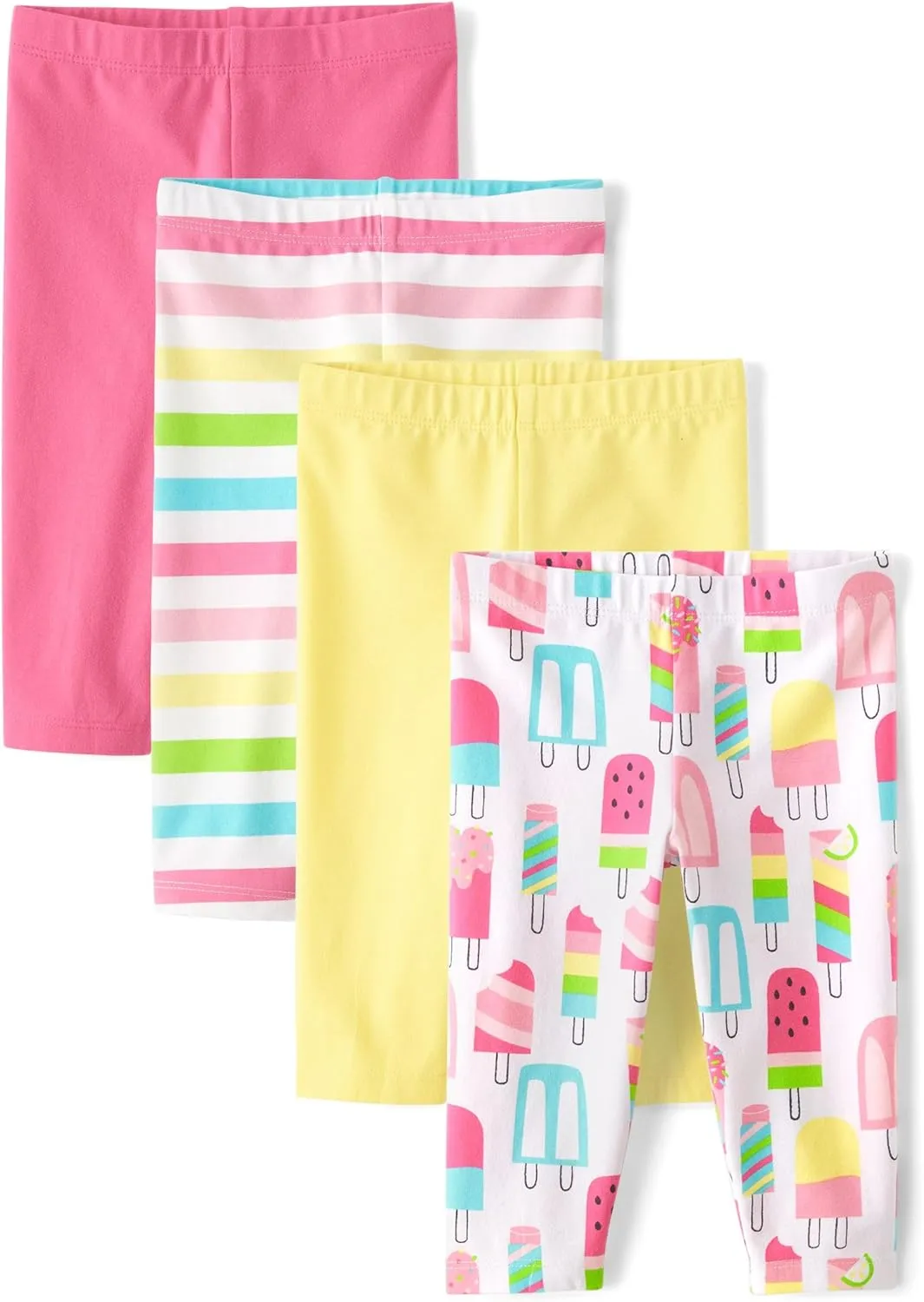 The Children's Place Baby Girls' and Toddler Capri Leggings, Multipacks