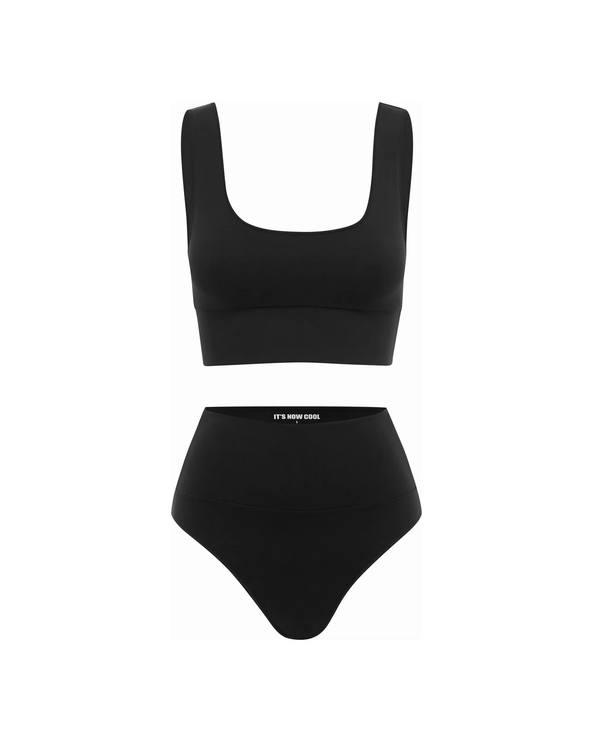 The Contour Crop Top - Black