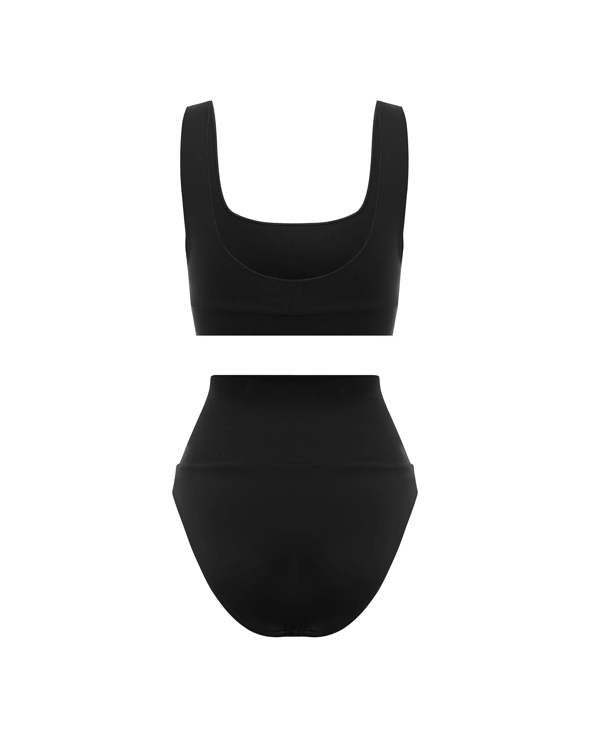 The Contour Crop Top - Black
