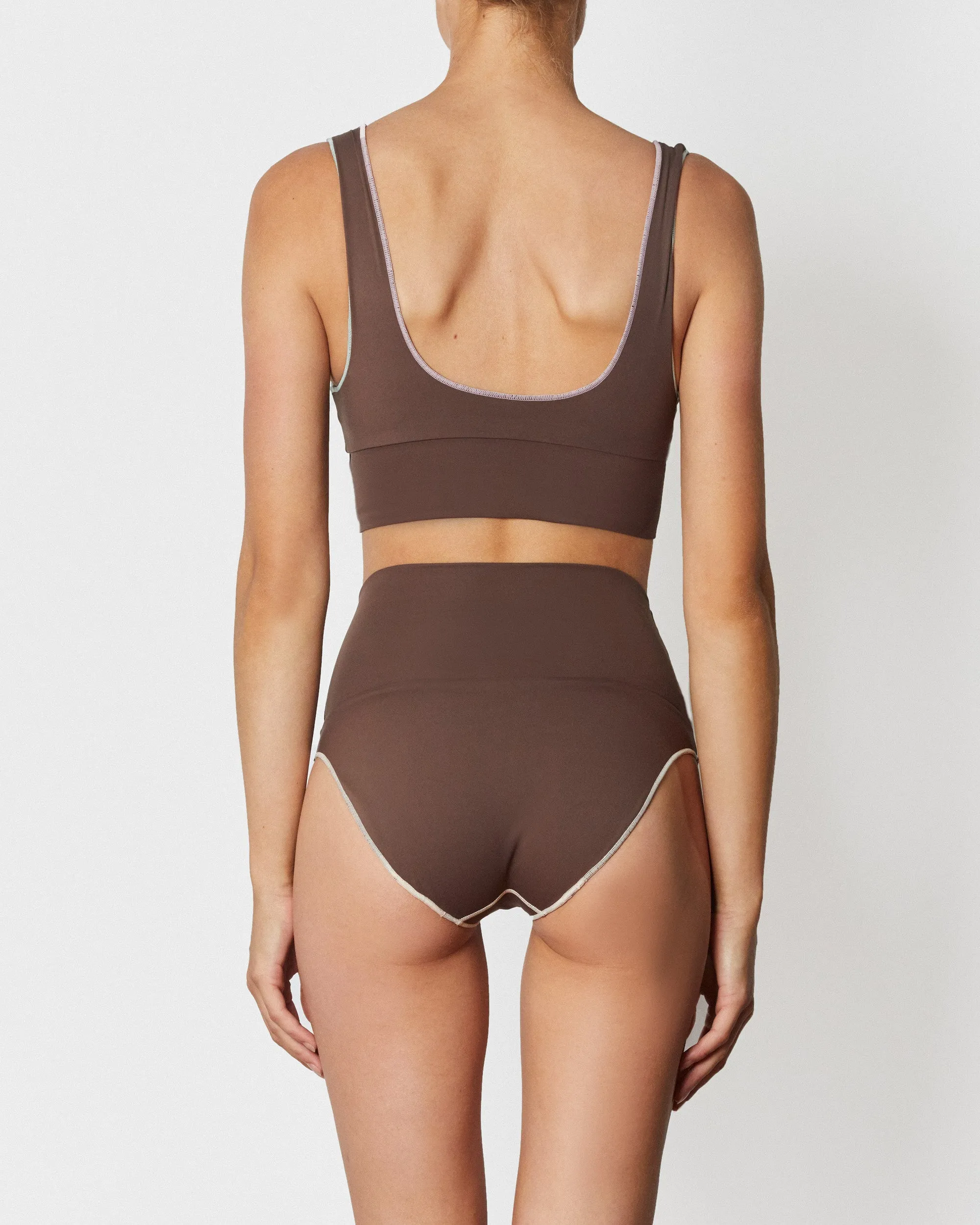 The Contour Crop Top - Fudgesicle