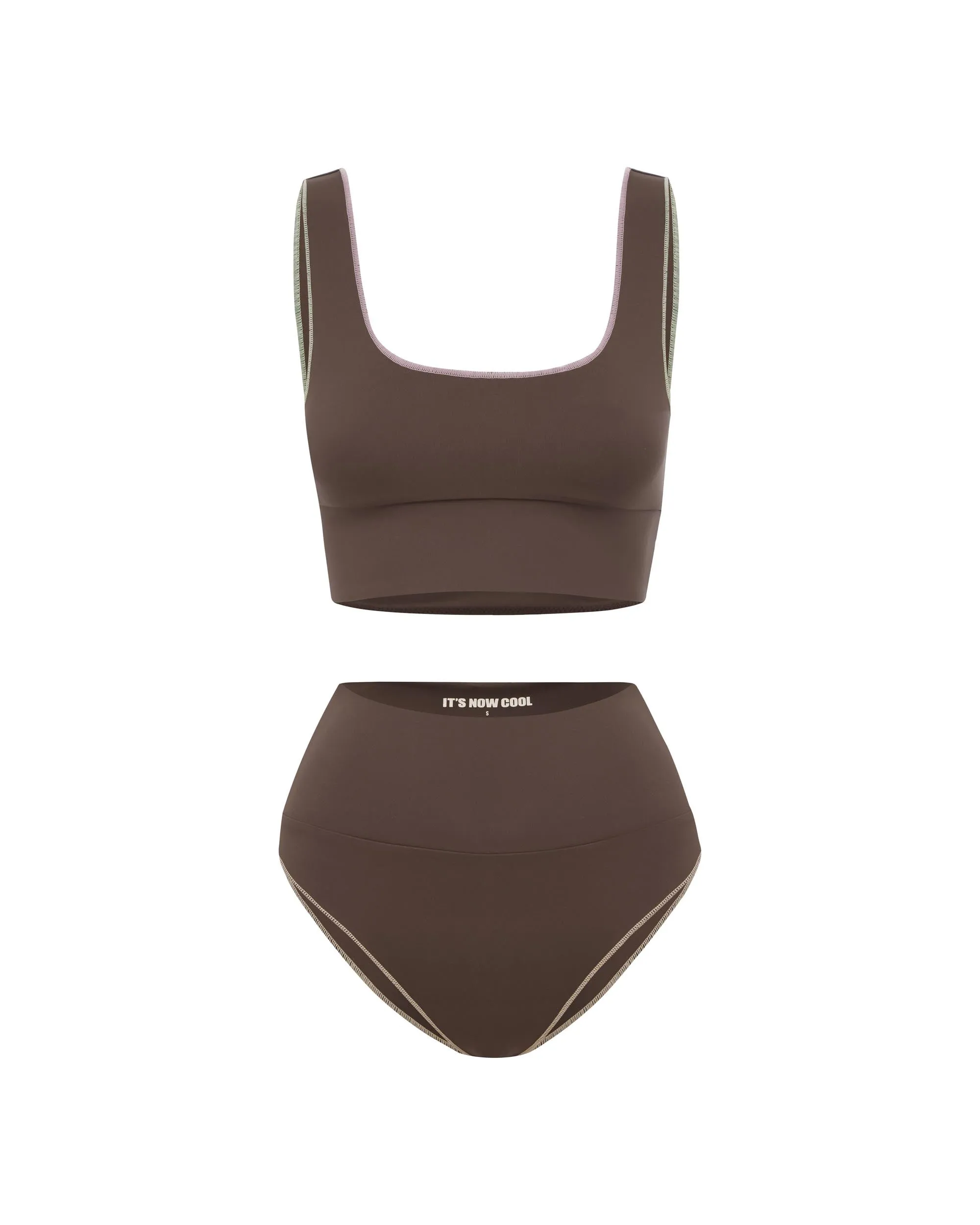 The Contour Crop Top - Fudgesicle
