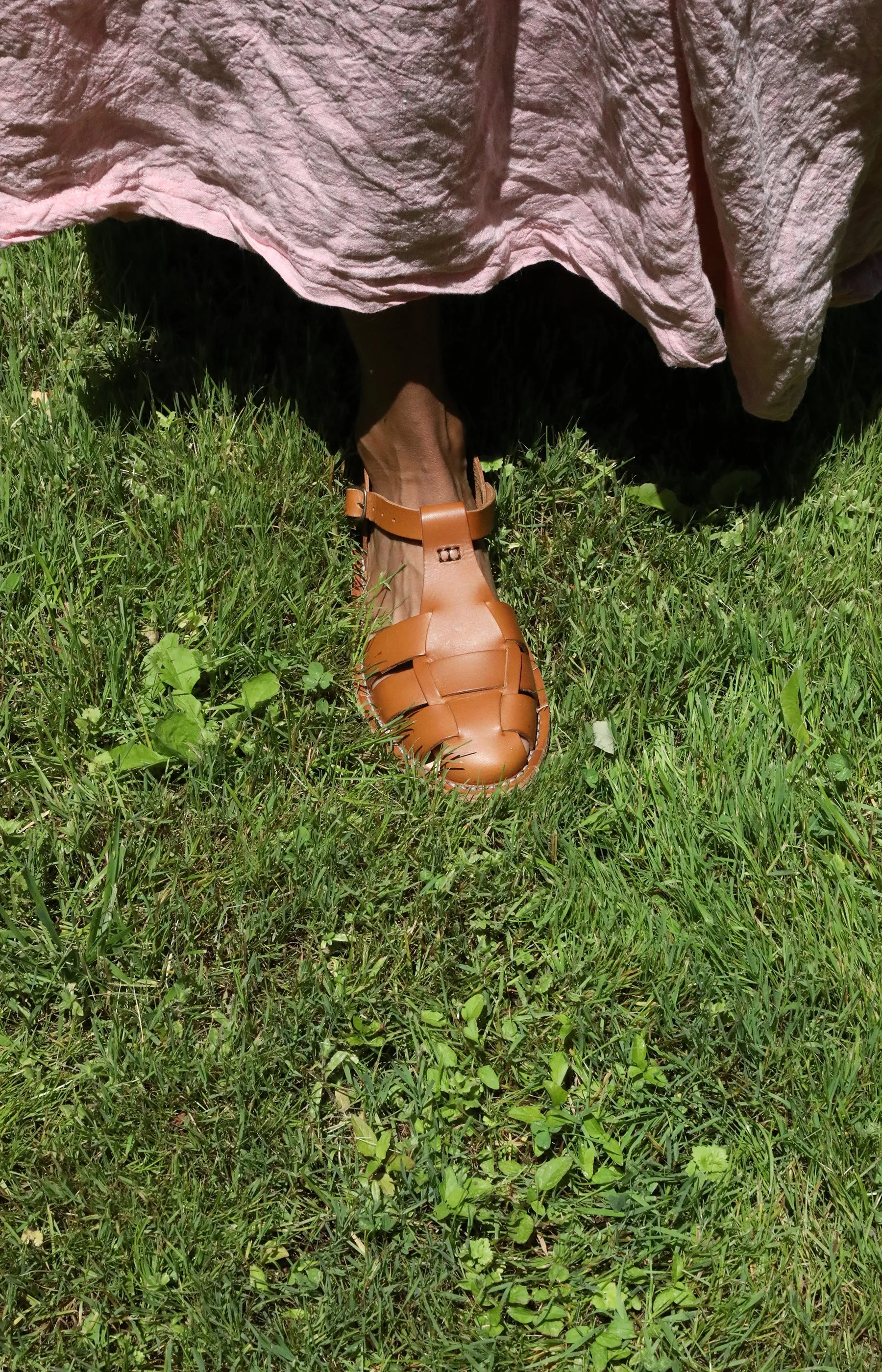 Tobacco Leather Sandals