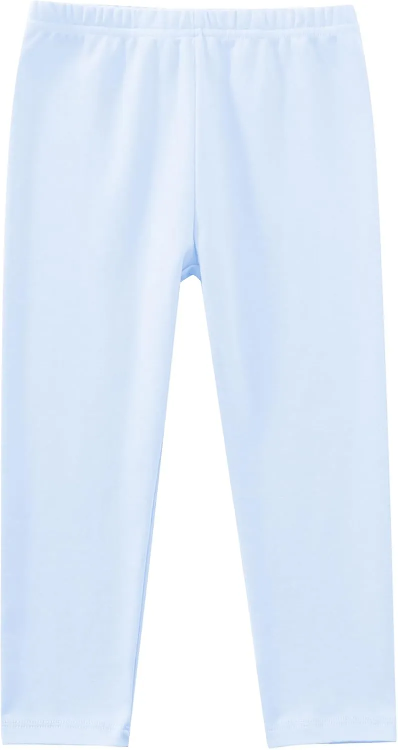 Toddler Girls' Soft Cotton Pants, 4-Pack Leggings, 2-6 Years