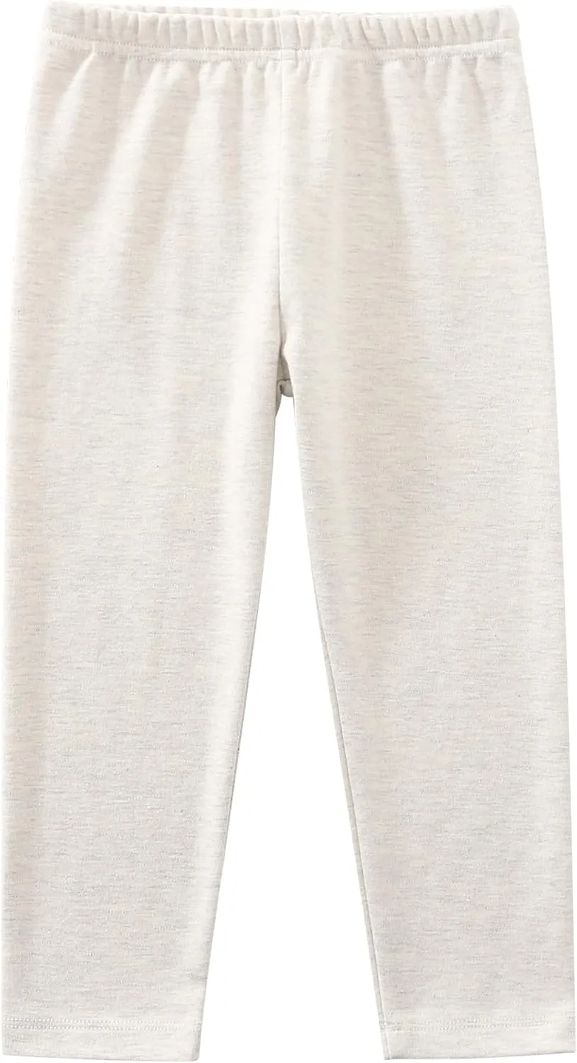 Toddler Girls' Soft Cotton Pants, 4-Pack Leggings, 2-6 Years