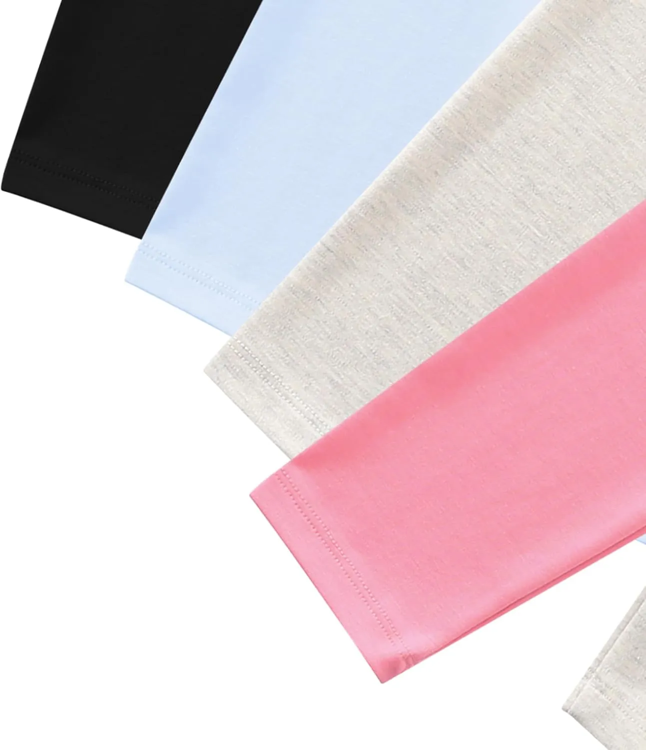 Toddler Girls' Soft Cotton Pants, 4-Pack Leggings, 2-6 Years