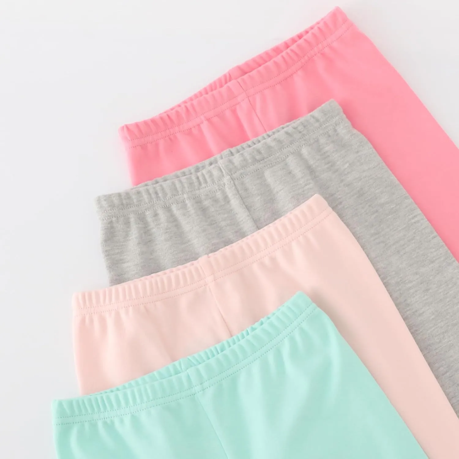 Toddler Girls' Soft Cotton Pants, 4-Pack Leggings, 2-6 Years