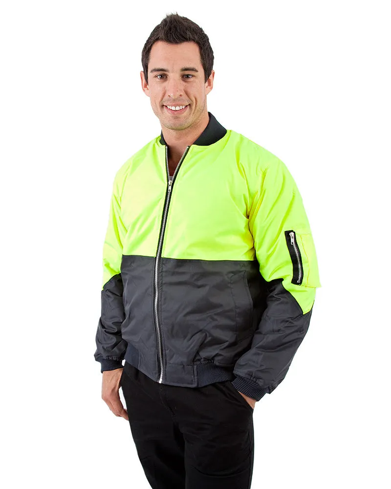 Two Tone Flying Jacket - Yellow/Navy