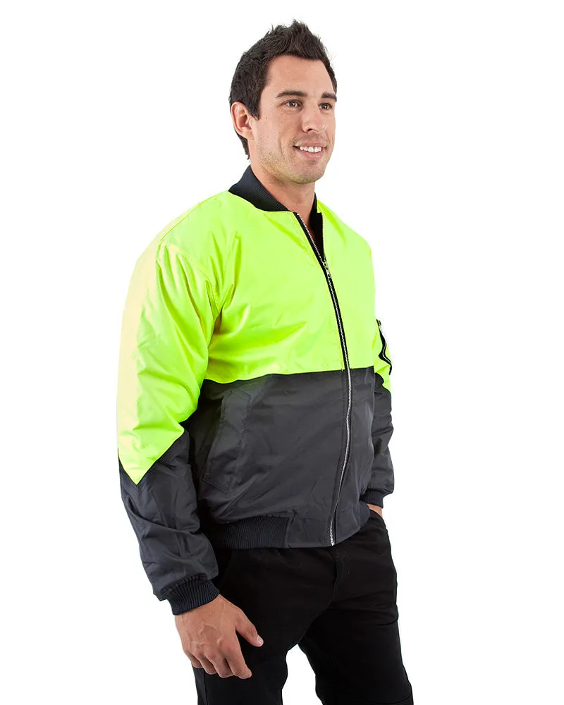 Two Tone Flying Jacket - Yellow/Navy