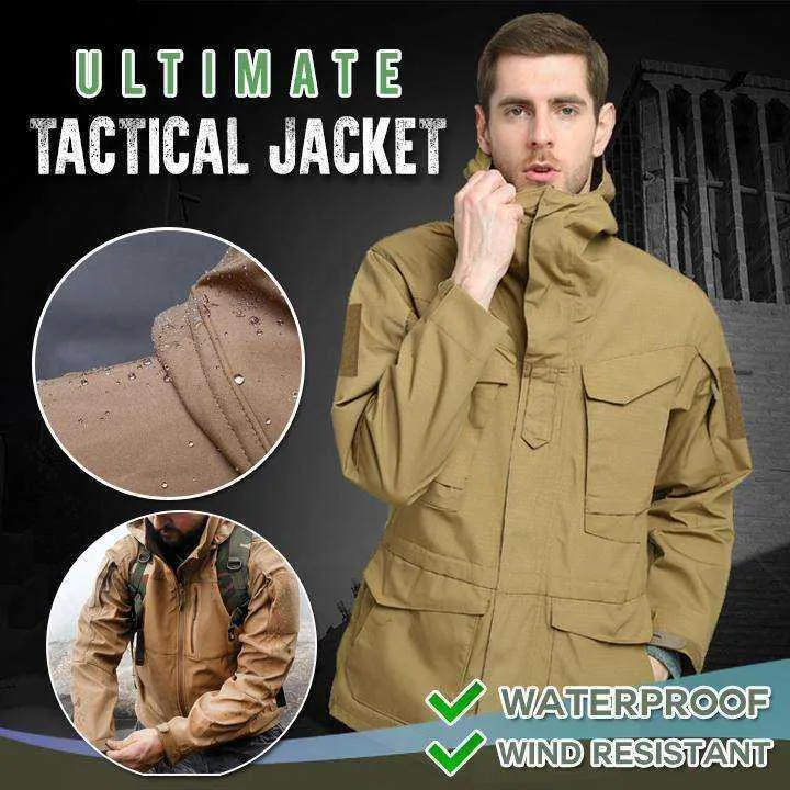 Ultimate Tactical Aesthetic Military Waterproof Jacket For Men