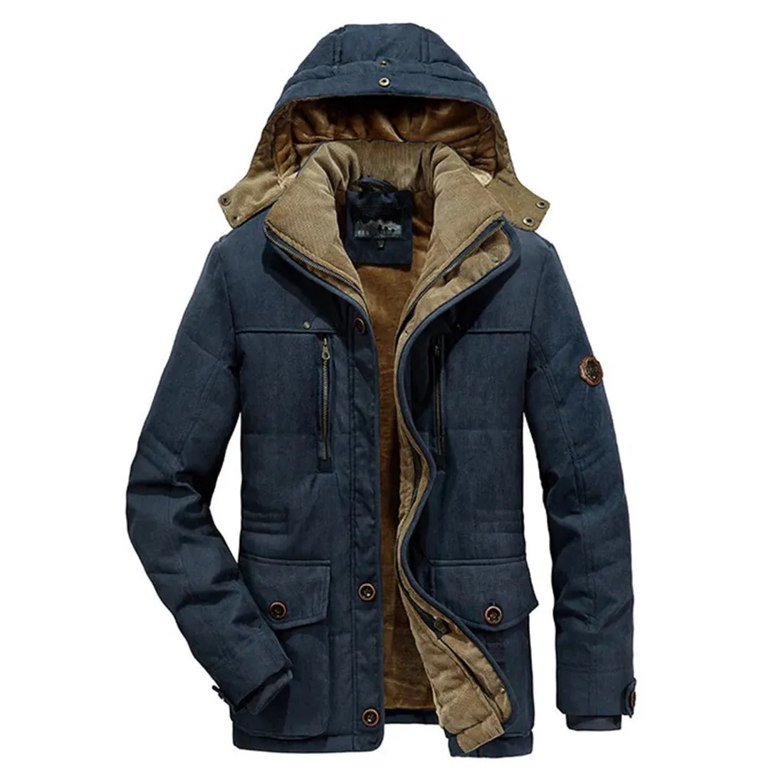 Veste d'hiver pour hommes avec polaire