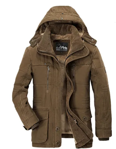 Veste d'hiver pour hommes avec polaire